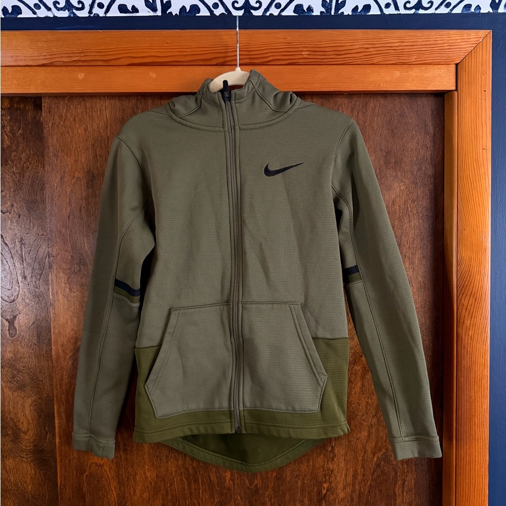 Nike ELITE Olive Fleece zip up hoodie